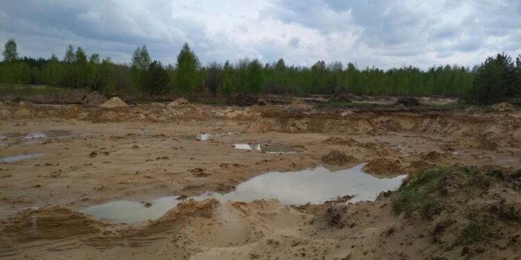 На Білоцерківщині викрито незаконний видобуток піску зі збитками на 1,2 млн грн
