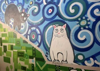 Бомбосховище в Охматдиті прикрасили фантазійними малюнками | ПРО ГОЛОВНЕ