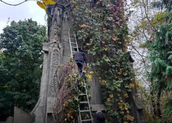 Каплиця Вітте на Байковому кладовищі очищена активістами | ПРО ГОЛОВНЕ