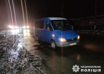 Наїзд на пішохода: поліцейські Київщини розслідують обставини ДТП в Яготині