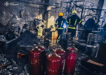 Вибухнув балон: у Білій Церкві сталася пожежа на складі