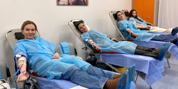 У Ворзелі зібрали рекордну кількість крові для військових