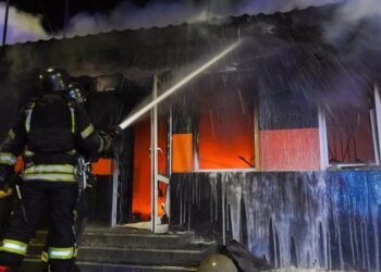 У Софіївській Борщагівці горів магазин (ВІДЕО)