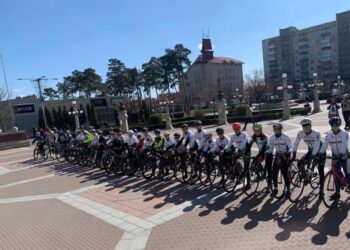 В Ірпені відбувся велопробіг до річниці визволення міста