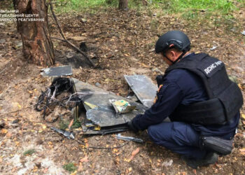 На Київщині виявили залишки ворожого БпЛА “Герань-2”