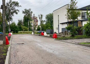У Бучі триває капітальне оновлення вулиці Миколи Мурашка