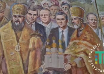 У храмі Петра і Павла у Броварах планують переписати стінопис через виявлені там зображення міських можновладців (ВІДЕО)