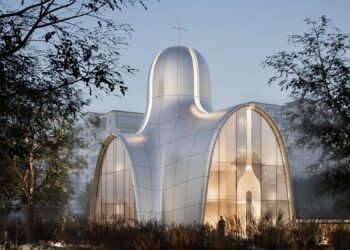 Aranchii Architects спроєктували сучасну церкву зі сквером і укриттям  | ПРО ГОЛОВНЕ