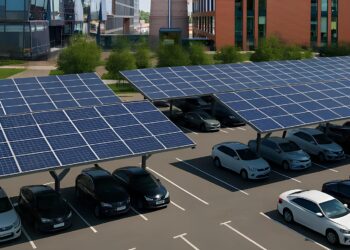 Сонячний навіс на даху паркінгу UNIT.City запрацює вже в червні | ПРО ГОЛОВНЕ