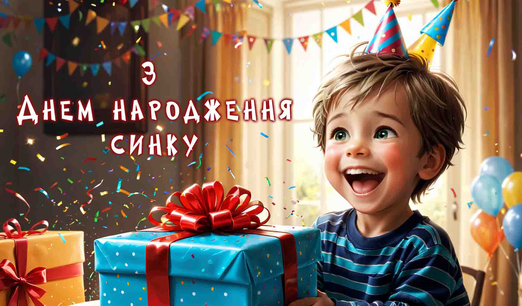 привітання синочку
