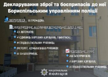 На Київщині триває декларування вогнепальної зброї та боєприпасів до неї