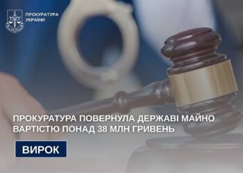 Прокуратура повернула державі майно вартістю понад 38 млн гривень