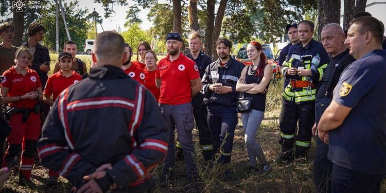 У Вишгородському районі відбулися навчання з реагування на надзвичайні ситуації: відпрацьовували дії після атаки дрона